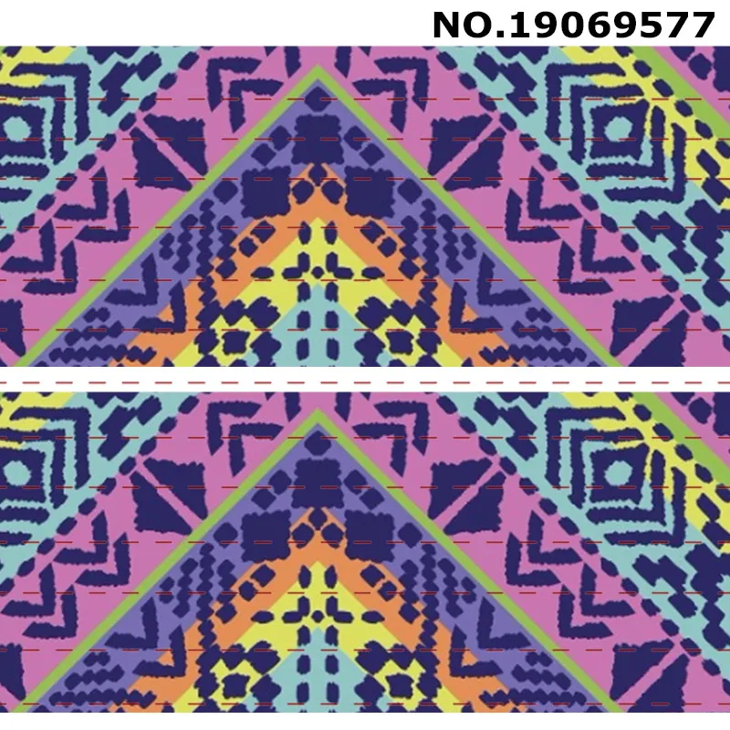 19079577 10 ярдов-разные размеры-лента Grosgrain-принт с геометрическим узором/19079574-9588 - Цвет: 19079577