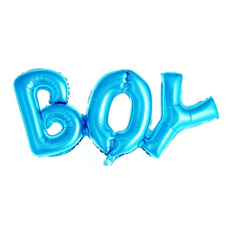Со сверкающими золотистыми с надписью Oh Baby баннер Пол раскрыть вечерние овсянка украшения гирлянды для Baby Shower или для вечеринки по случаю Детские День рождения Декор воздушные шары - Цвет: 1pc blue boy balloon