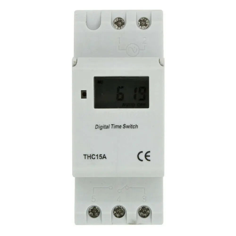 AC 110/220V 16A цифровой lcd DIN Программируемый Еженедельный рельсовый таймер реле времени