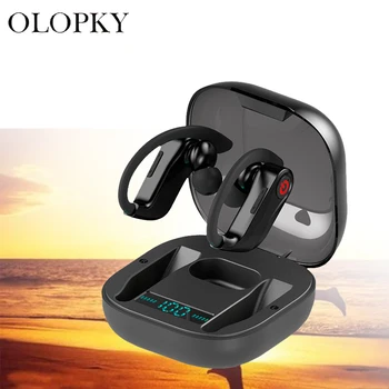 

TWS HBQ Sport Bluetooth Earphone Wireless Headphones Waterproof LED Display Gaming Headset 9D Stereo Sound V5.0 For All Phone