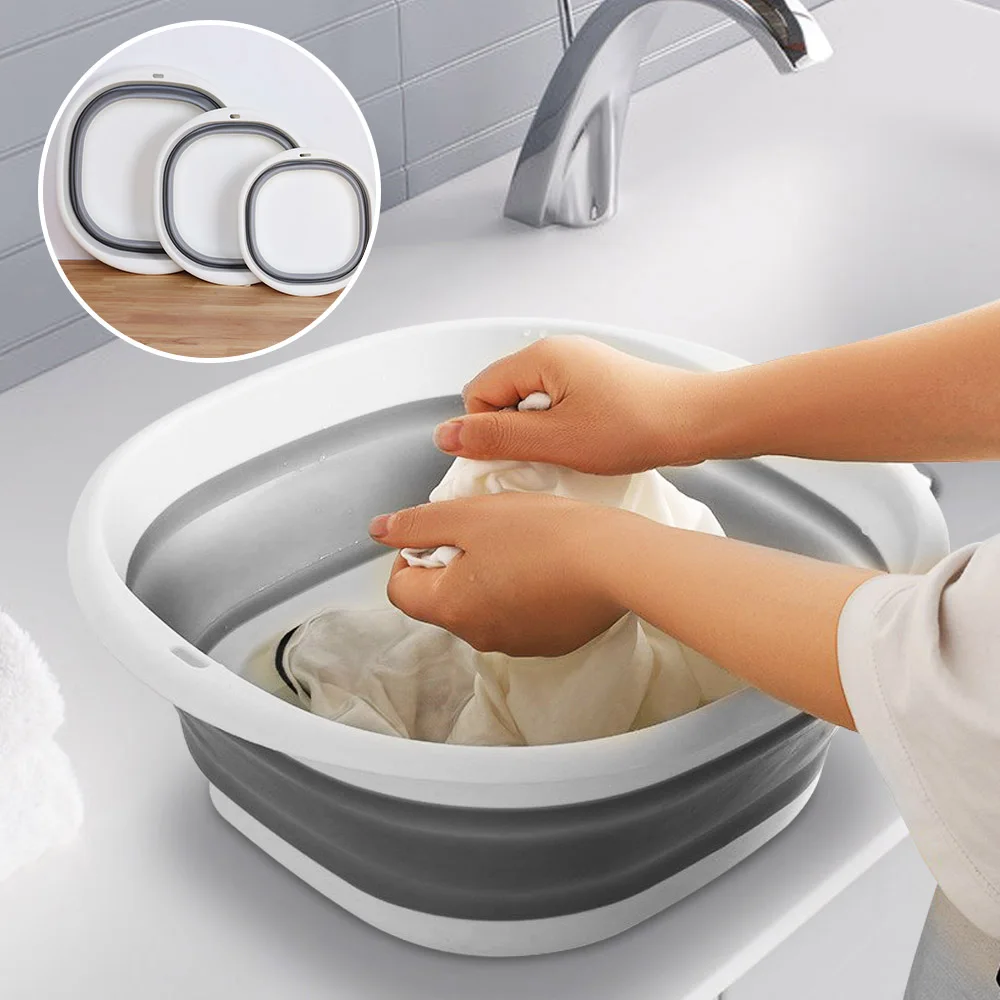 L/M/S Multi purpose Folding Wash Basin Portable Lightweight Hanging