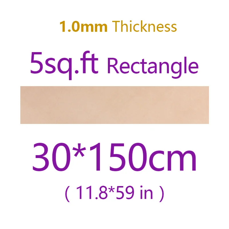 1.0mm Thick 30x150cm Натуральная Воловья кожа 1,0-2,0 мм толщина для изготовления бумажников, кошельков, сумок и диванов - Цвет: 1.0mm Thick 30x150cm