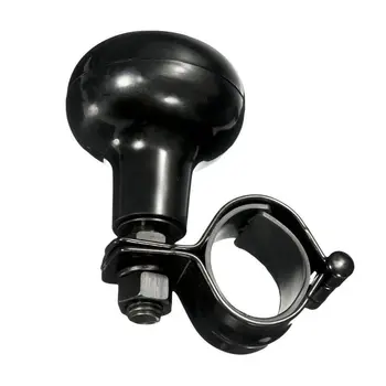 

Black Car Steering Wheel Aid Power Handle Assist Spinner Knob Ball RR# H