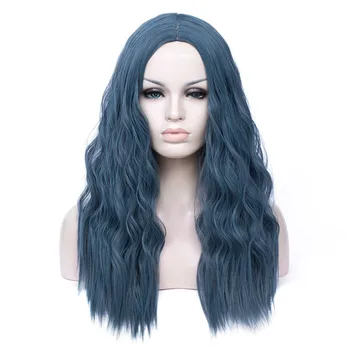 

VICWIG Cosplay Wigs Long Blue Pink Green Purple Synthetic Wigs Natural Wave Wigs for Women Heat Resistant Fiber