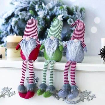 

Christmas long-legged cloth Rudolph dolls Handmade sell creative maskless doll gifts and decorations dropshipping