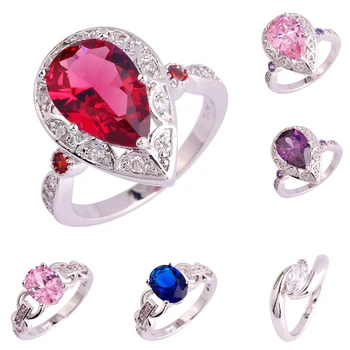 

Jrose Trendy Wedding Bands Ring for Women Warehouse Clearance Fashion Jewelry Women Gift Size 6 7 8 9 10 11 12 Wholesale