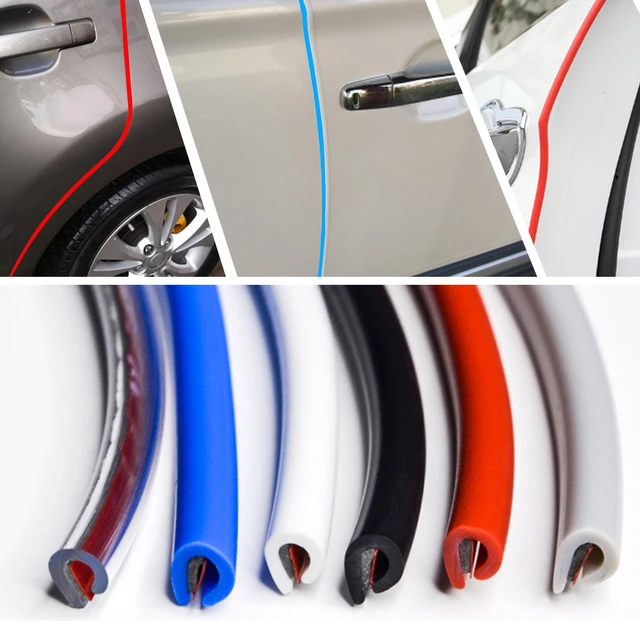 Bande de protection anti-rayures pour bord de porte de voiture, garniture  de protection, anti-collision de porte automatique, style de voiture en  acier, décoration de voiture, 2 m, 3 m, 5m - AliExpress