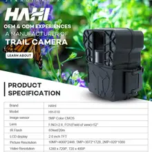 PPDDHKK 5 мегапикселей 1080P HD видео рекордер поддержка IP66 водонепроницаемый видео слежения камеры охотничья камера с экраном и sd-картой