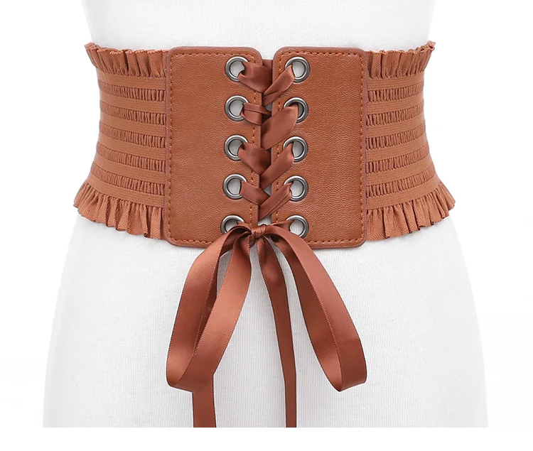 SupSindy женский пуховик широкий пояс модный бант эластичный пояс кожаные ремни для Женский Классический ремень роскошный женский ремень