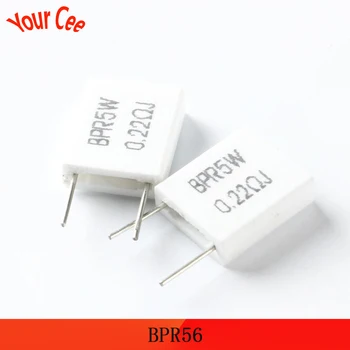 

10pcs 0.1R 0.22R 0.25R 0.5R 0.15R 0.33R Ohm BPR56 5W Cement Resistor Non-Inductive Resistor 0.1 0.22 0.25 0.5 0.15 0.33 R Ohm