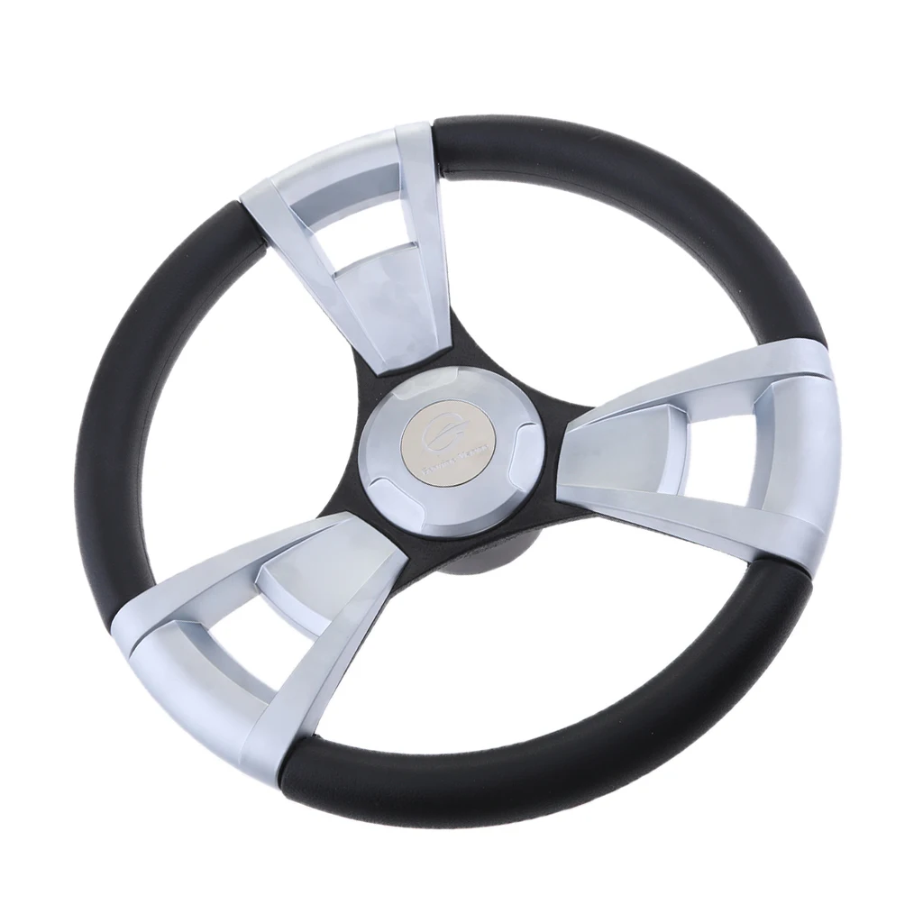 

Stainless Steel 3 Matte Spoke Steering Wheel 350mm For Marine Boat