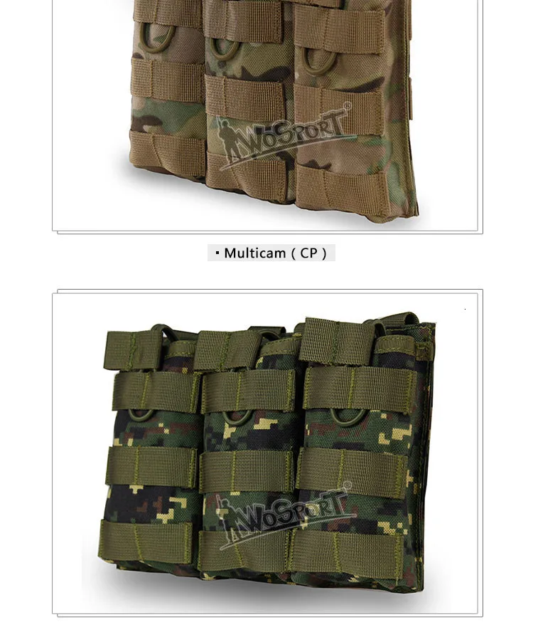 Wosport 1000d нейлон molle тактический жилет аксессуар Военная армейская сумка для хранения журналов paintball сумка для пейнтбола аксессуары