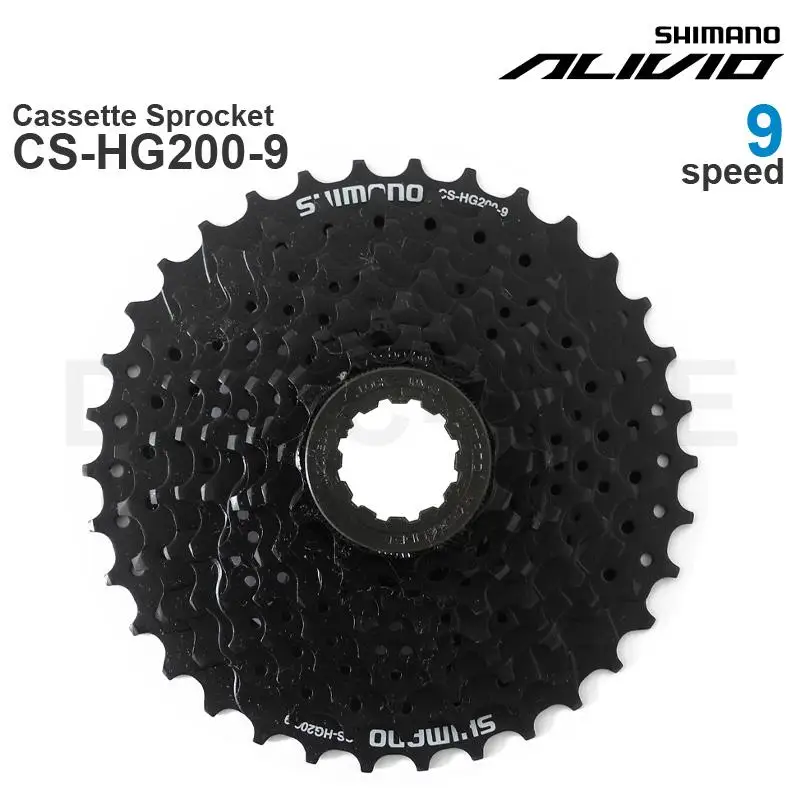 SHIMANO ALIVIO M4000 ALTUS CS-HG200-9 Cassette Sprocket Available in 11-32T 11-34T and 11-36T Original Parts bicycle cassette bicycle sprocket gear bike sprocket