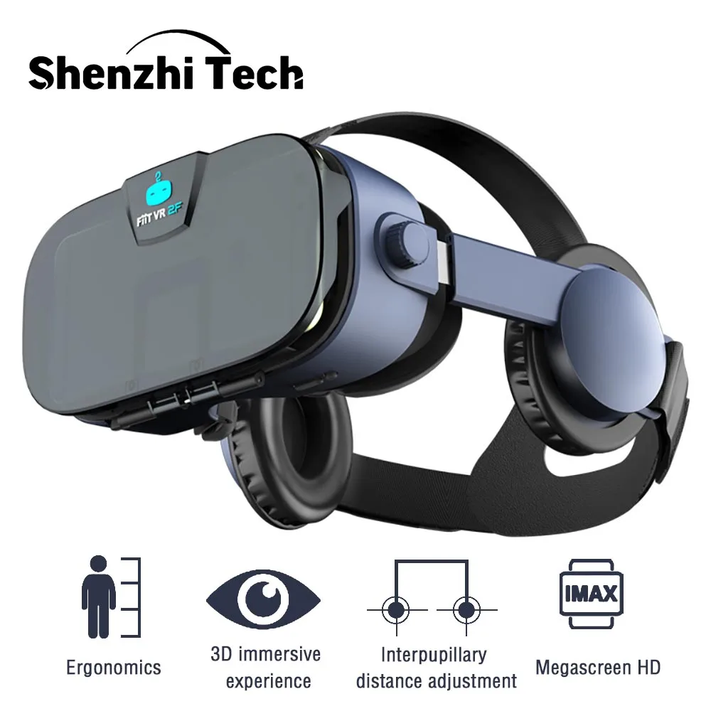 2021 VR Headset Virtual Reality Glasses 3D VR Glasses for Smartphones Compatible with iPhone & Android 5-7 inch