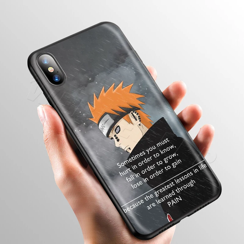 Чехол Webbedepp Naruto Pain для Apple iPhone 11 Pro XS Max XR X 8 7 6 6S Plus 5 5S SE - Цвет: 4