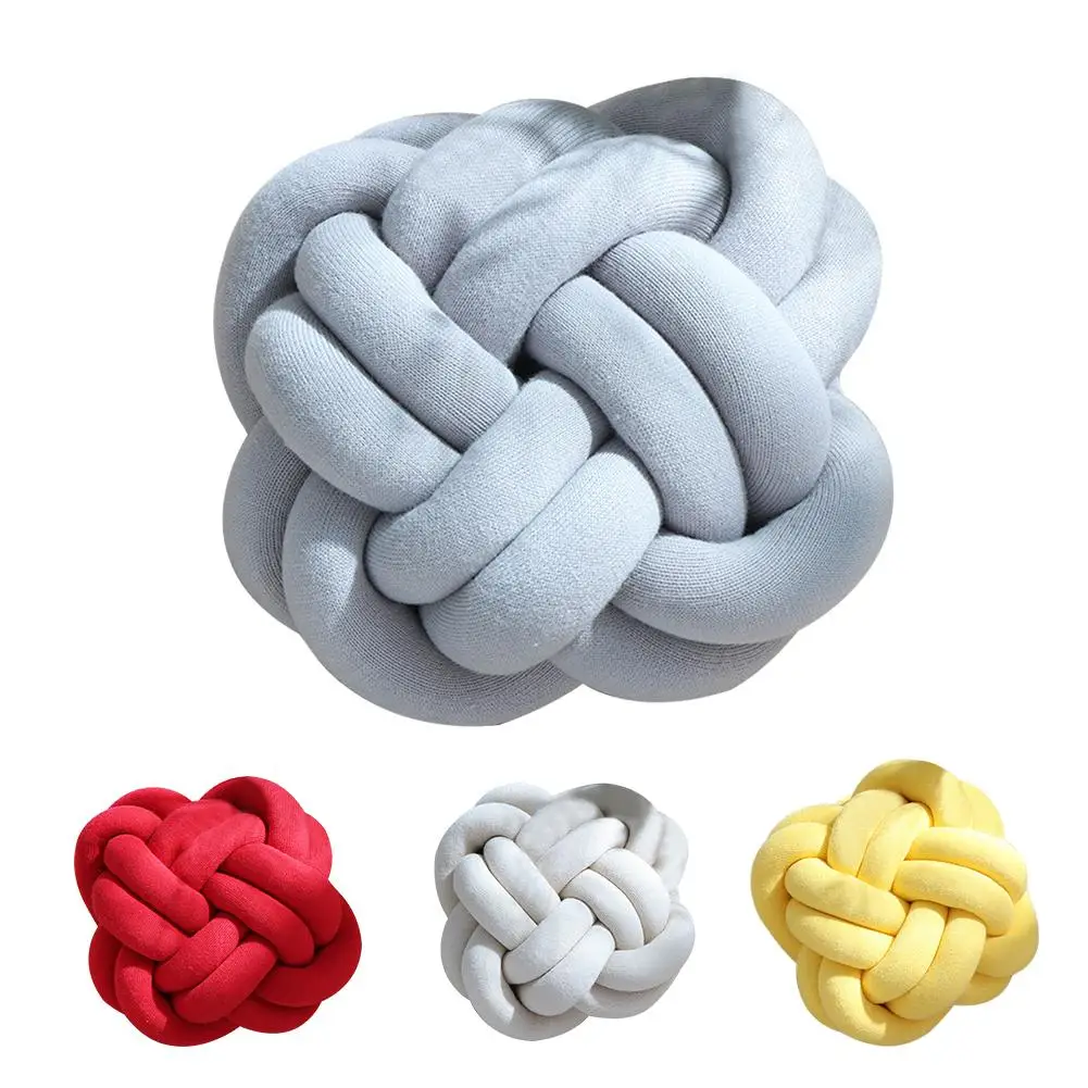 Creative Knotted Ball Cushion Throw Pillow Waist Back Cushion Home Sofa Bed Decor Dolls Toys For Office Rest 30X39cm