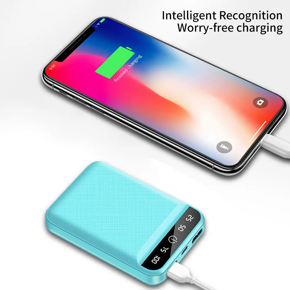 FLOVEME Portable Mobile External Battery Power Bank 4800mAh Cute Cartoon  4800mAh Powerbank Dual USB Fast Charging For Samsung mobile power bank