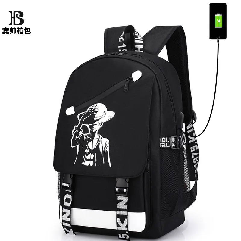 

2018 New Style Customizable Fashion Night Light Backpack USB Charging Large-Volume Casual Backpack a Generation of Fat