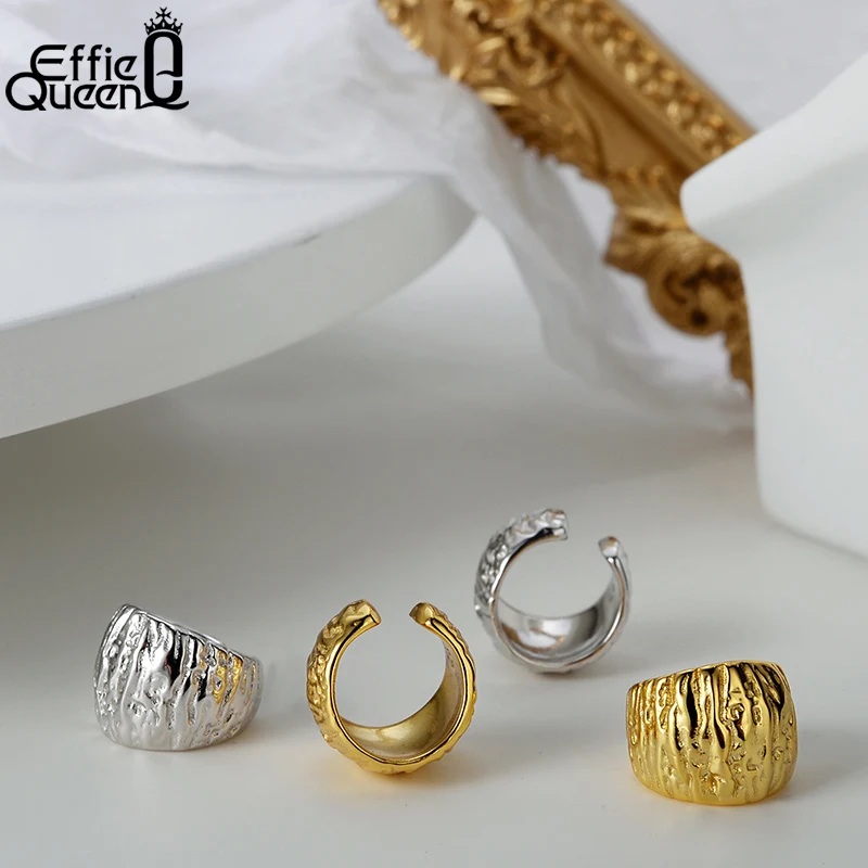 Effie Queen 925 Sterling Silver Ear Cuff Non-Piercing Helix Cartilage Cuff Clip on Earrings for Women Girls Gift 1 PC Sold CL07