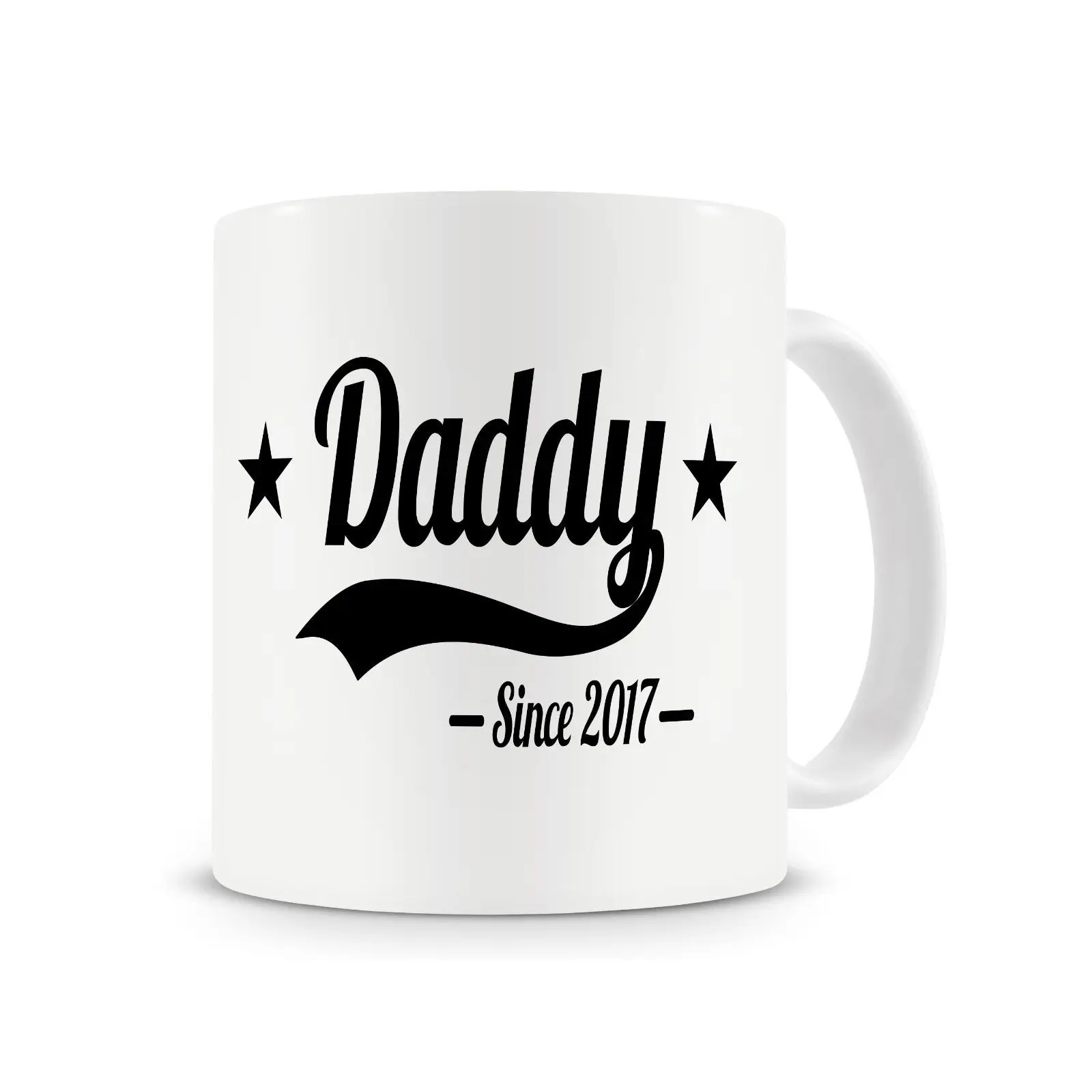 Daddy Since(любой год) кружка, кофейная кружка, подарок на день отца, подарок для чашка для папы с ложкой для перемешивания