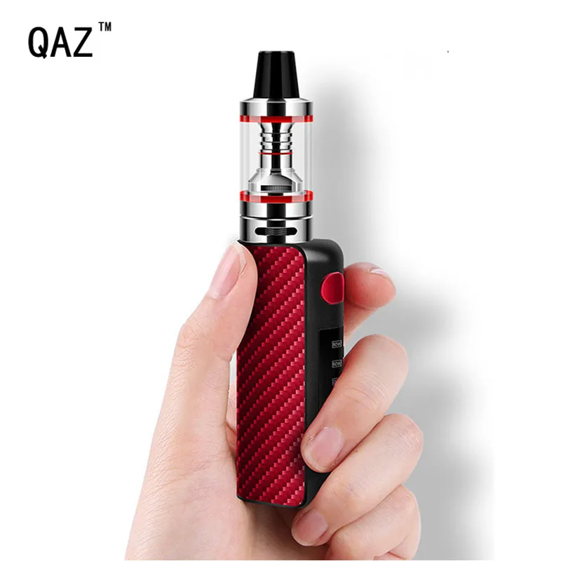 Оригинальный QAZ 80 Вт электронная сигарета vape мод встроенный аккумулятор со светодиодный подсветкой огромный вапоризатор пара электронная