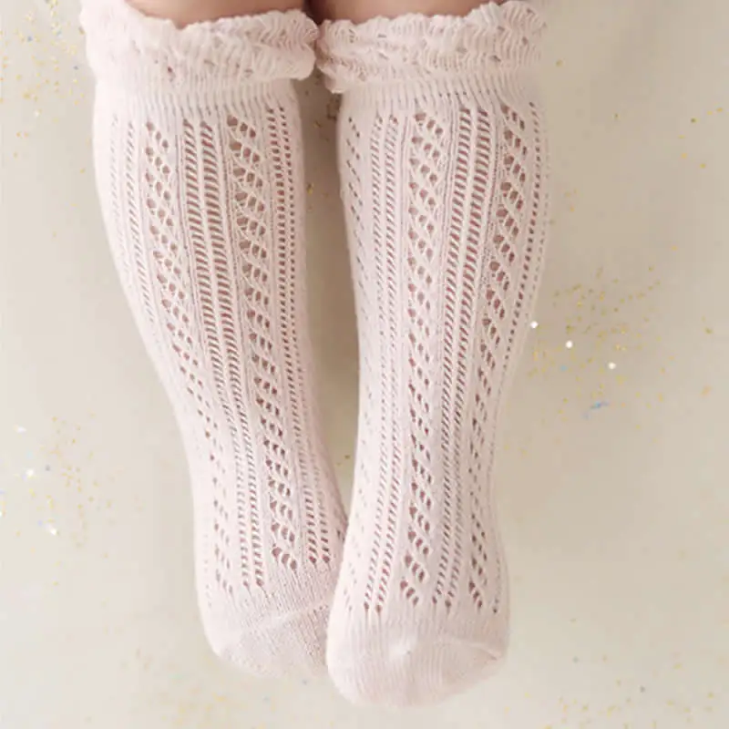 

Baby Cotton Mesh Breathable Socks Baby Girl Socks 0-24 months Toddler Newborn Infant knee high Baby Girls Socks