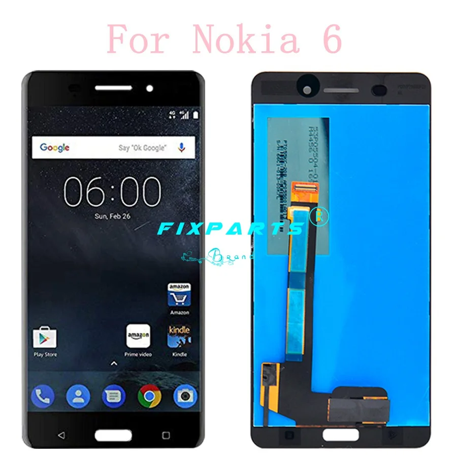 ЖК дисплей для Nokia 6 сменный сенсорный экран X6 2018 TA 1054 1050 1045 1 Plus|Экраны мобильных