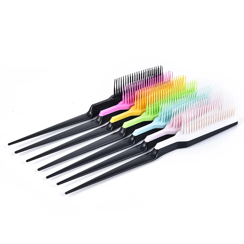 1pc Prevent Hair Loss Hair Brush Professional Hair Comb Pointed Tail Comb Salon Tool Styling Comb Multiple Comb Teeth Comb