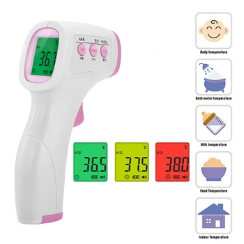 

Non-contact Body Forehead Thermometer LCD Digital Infrared Termometro Baby Kids Adult Object Temperature Measurement