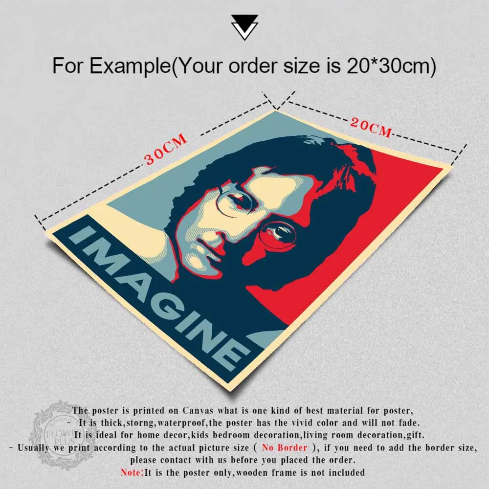John lennon Mind Games Imagine Hope Painting музыкальная певица звезда плакат искусство светлые холщовые домашняя, комнатная, Настенная Декор с печатью
