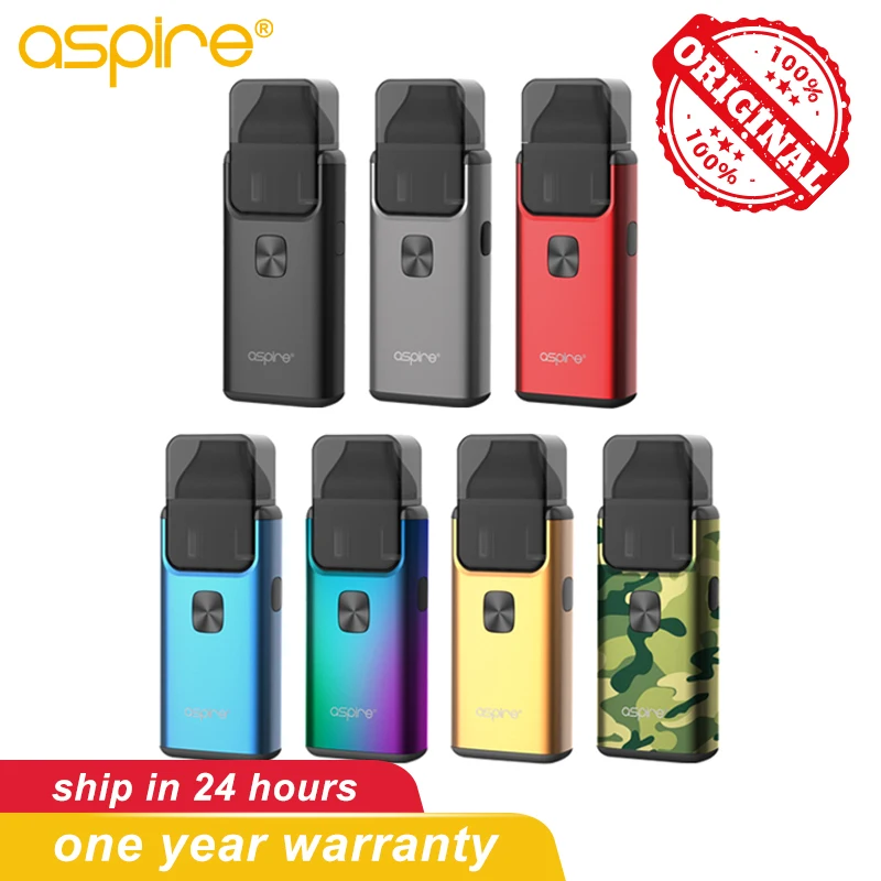 

Aspire Breeze 2 AIO Starter Kit 2/3ml capacity 1000mAh with Built-in battery with electronic cigarettes 1.0/0.6ohm vape coil
