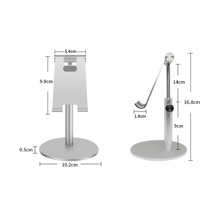 Подставка для телефона, держатель для планшета, регулируемая настольная подставка из алюминиевого сплава для смартфонов, планшетов UY8
