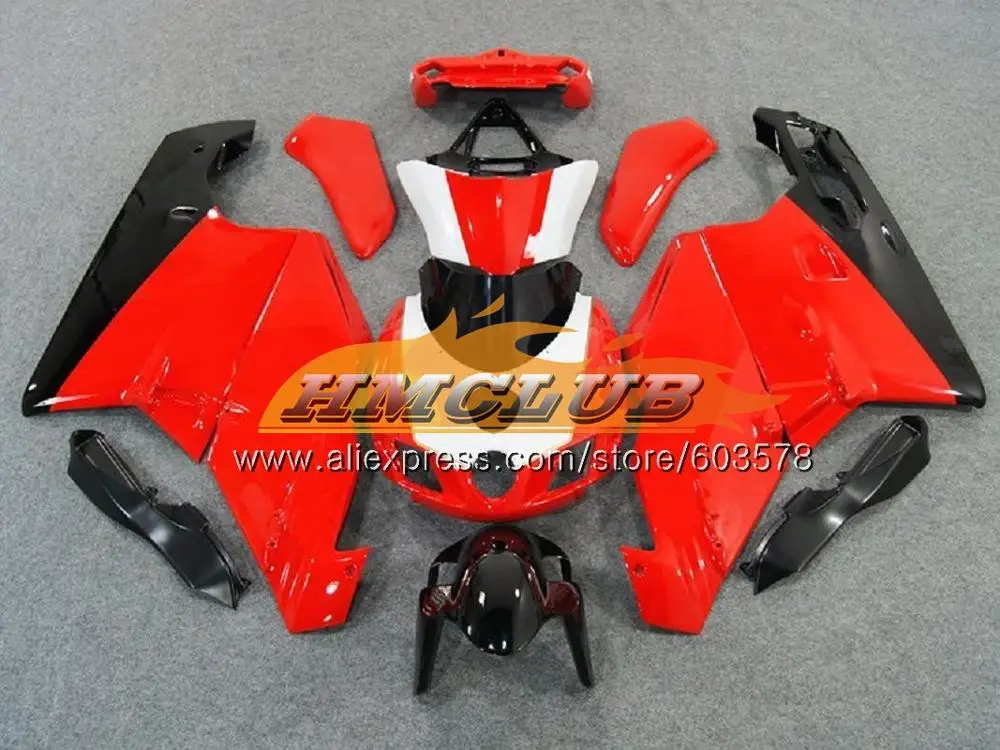 Корпус для поездок на мотоцикле DUCATI 749-999 749S 999 S 2003 2004 2005 2006 комплект 48CL. 101 749 999 S R 749R 999R 999 749 03 04 05 06 обтекатель красное глянцевое пресс - Цвет: No. 17
