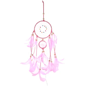 

New Feather Dream Catcher with 20 LEDs String Lights Handmade Wall Hanging Decoration Chritmas Bedroom Home FeatherOrnaments