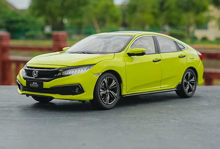 1/18 Новинка Honda Civic(желтый/зеленый) Lancer-Evolution литая модель автомобиля