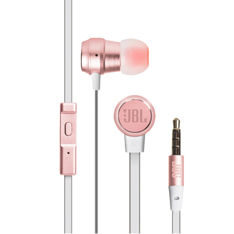 Pink JBL T280A+ 3,5 мм проводные наушники с громкой связью наушники-вкладыши Fone De Ouvido Bass Music оригинальные наушники Jbl Mic наушники с встроенным управлением - Цвет: Pink