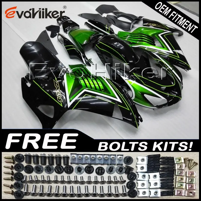 Заказной обтекатель мотоцикла для ZX-14R 2006-2011 ZX14R 2012- ABS мотор панели обвес комплект литьевой формы белый+ подарки - Цвет: I