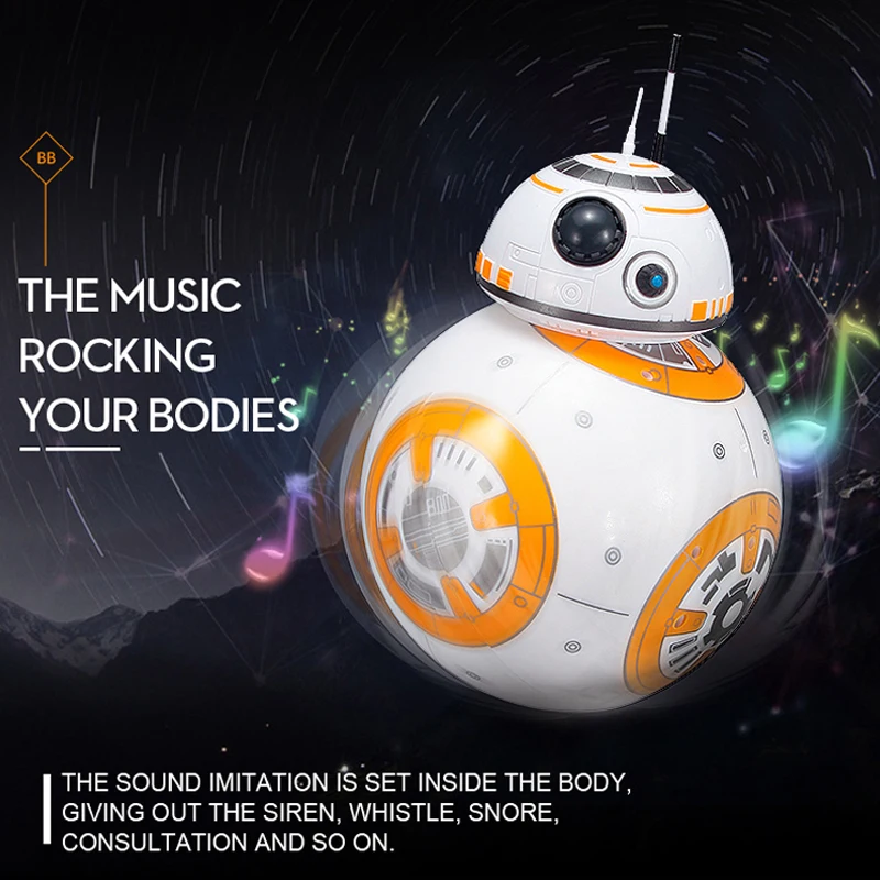 Fast Shipping BB-8 Ball Star Wars RC Action Figure BB 8 Droid Robot 2.4G Remote Control Intelligent Robot BB8 Model Kid Toy Gift Fast Shipping BB-8 Ball Star Wars RC Action Figure BB 8 Droid Robot 2.4G Remote Control Intelligent Robot BB8 Model Kid Toy Gift