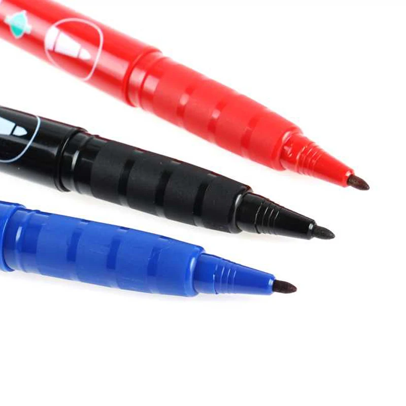 Pentel marqueur-영구 녹색 라벨 펜, 마커펜, 1mm, 검정/파랑/빨강 색상, NMS50