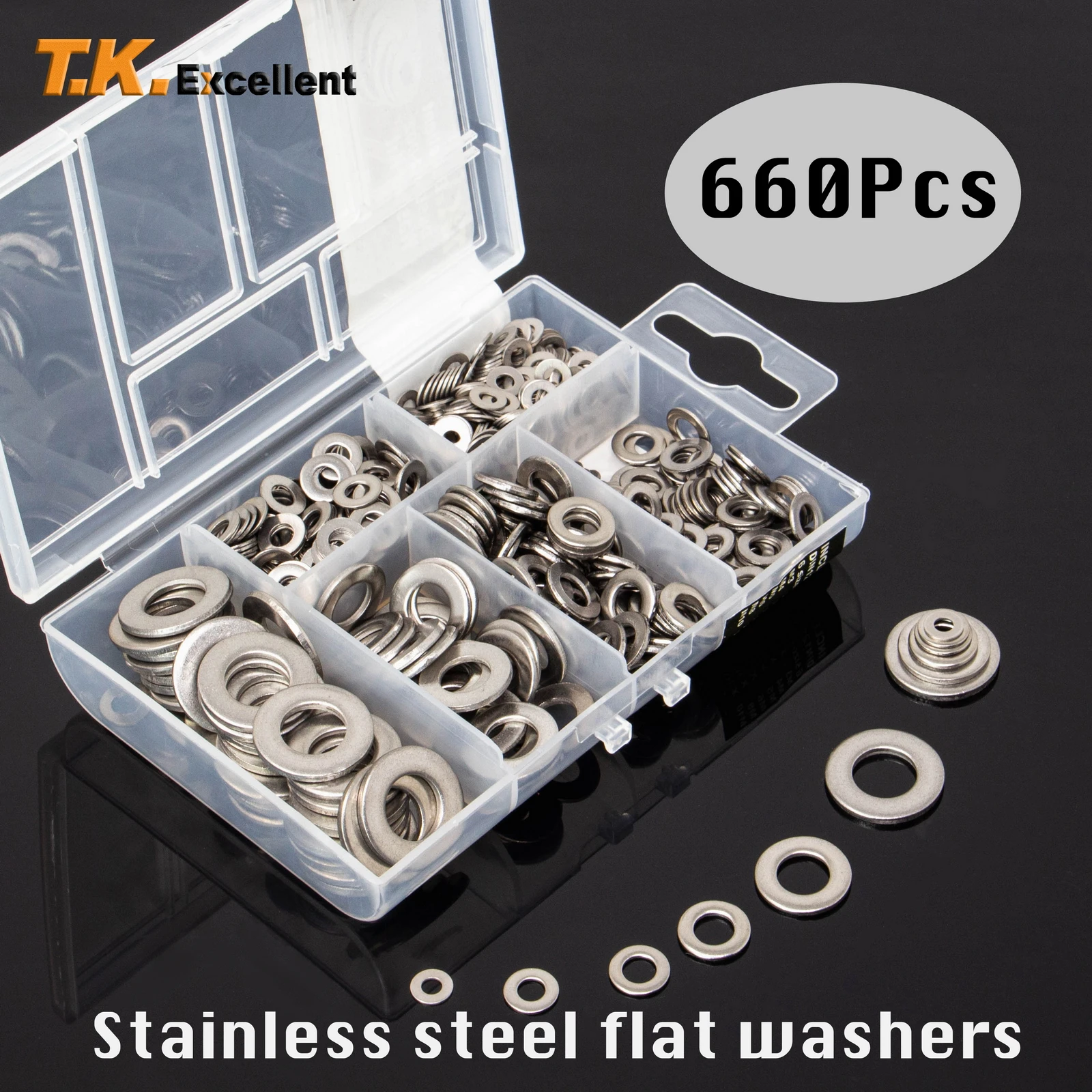 rondelle acier rondelles inox rondelles metal rondelle plate acier inox  rondelle anodise Rondelles plates en acier inoxydable 304, 660 pièces, Kit  de lavage simple, fixation à vis, matériel, accessoires d'assortiment -  AliExpress