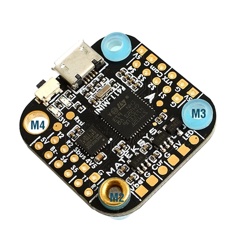 20x20mm f411-mini mini f4 flight controller aio osd bec and led