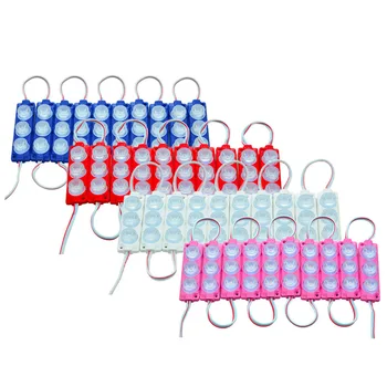 

500pcs 3w Led Module Light Double-side Light 3leds Injection Module DC12V IP65 Waterproof For Advertising Moto Truck Backlight
