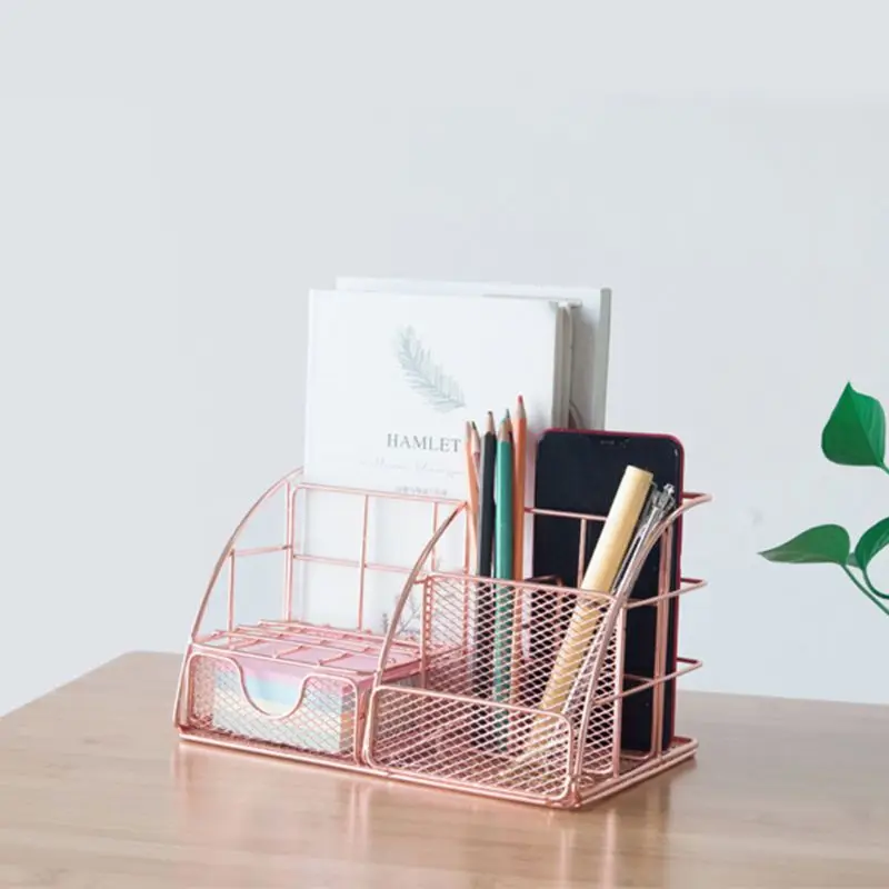 

Multi-function Desk Organizer All In One Desktop with Pen Holder Storage Rack H3CA