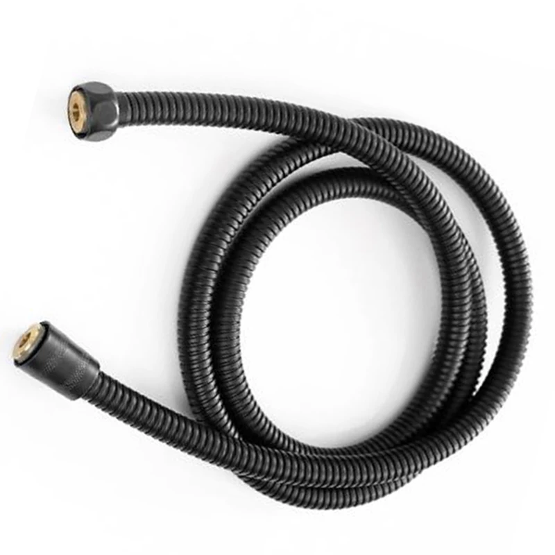 1 Pcs Bathroom 150cm Black Handheld Shower Spray Head Hose Pipe Explosion-proof For Home Hotel Aupplies