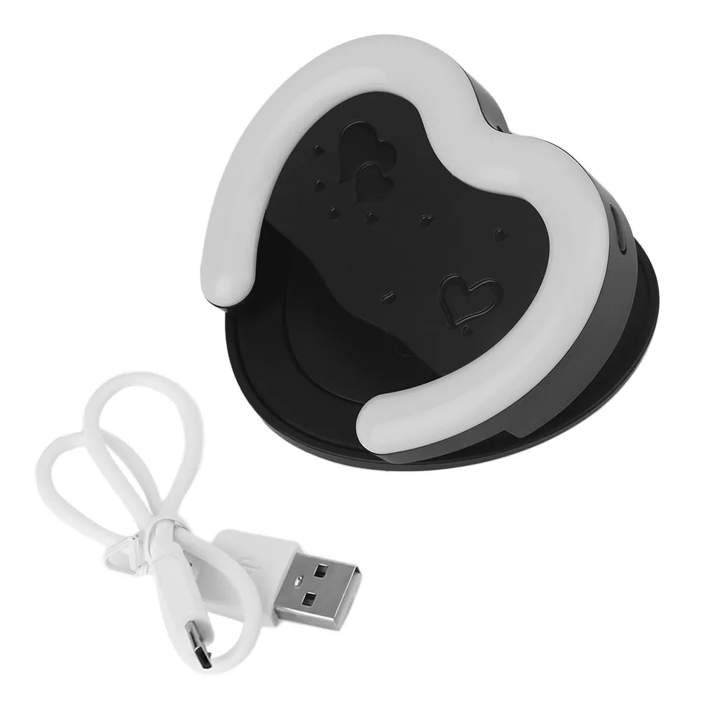 

Heart Shape Smart Phone LED Selfie Lamp Ring Light Portable Rechargeable Ring Light Enhancing Photography For iPhone
