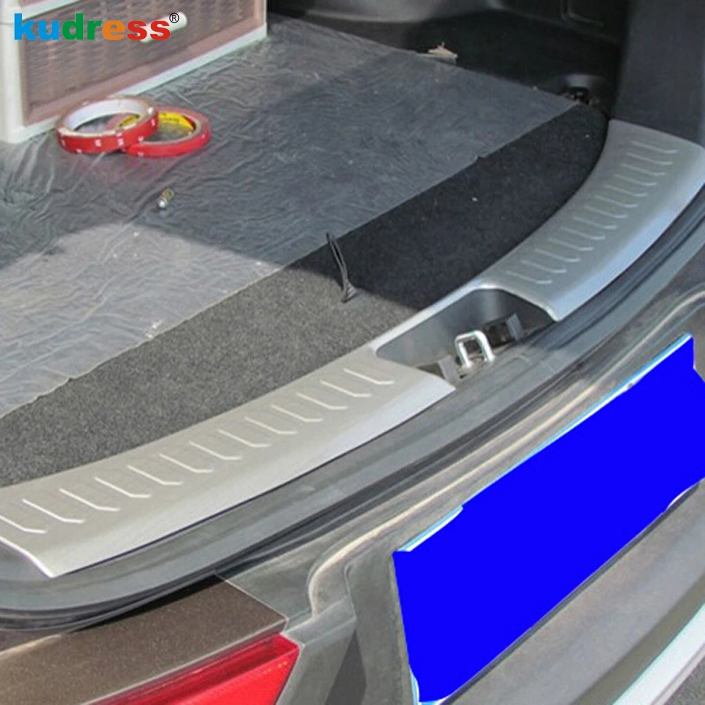 Для KIA Sportage 2010 2011 2012 2013 ВНУТРЕННИЙ Задний бампер протекторы пороги крышка багажника протектора пластина педали из нержавеющей стали