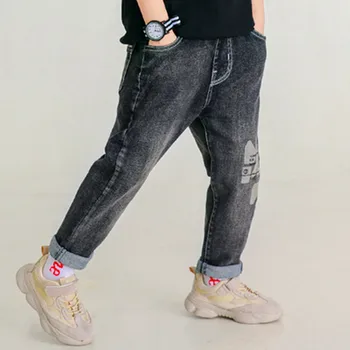 

Boy Jeans 2020 Spring and autumn loose loose casual boy jeans, children's fashion jeans, age 3 4 5 6 7 8 9 10 11 12 13 14 year