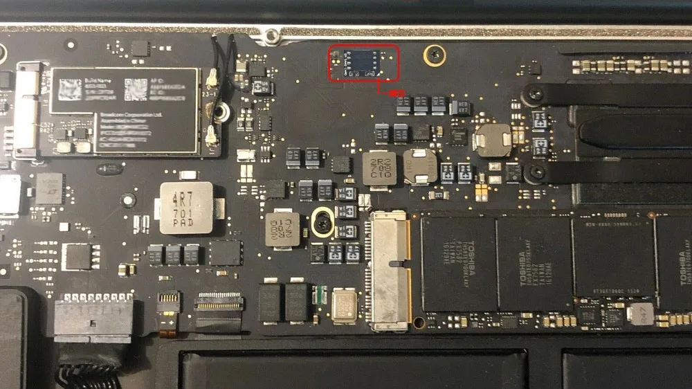 EFI биос карта для MacBook Air 1" a1466 820-00165 решение EFI прошивка замок ID замок контактный замок