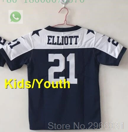 A+++ качественная Детская Молодежная Футболка 4 dak prescott 21 ezekiel elliott 82 jason witten 88 dez bryant jersey Dallas - Цвет: for kids youth