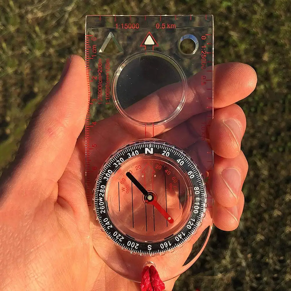

Compass Multifunctional Outdoor Hiking Navigator Compass with Map Scale Magnifying Glass survival equipment